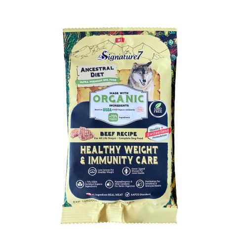 【ケース単位取寄】シグネチャー7　Aダイエットドッグ　ヘルシーウェイトイミューンビーフ50×12個入りケース