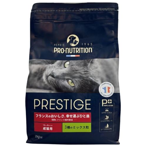 プレスティージ　猫用　アダルト　3種のミックス粒　2kg