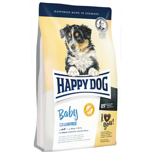 【ケース単位取寄】HAPPYDOGスプリームベビー　グレインフリー　1kg×4個入りケース