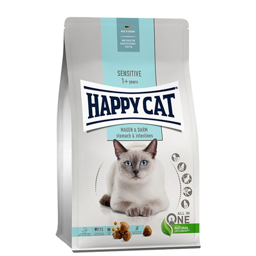 【ケース単位取寄】HAPPYCAT　センシティブ　ストマック&インテスティン　1.3kg×4個入りケース