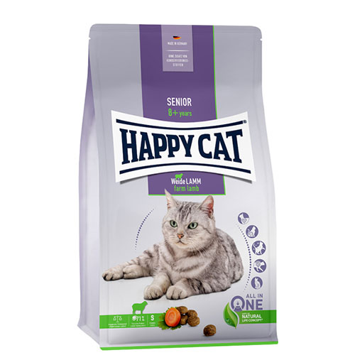 【ケース単位取寄】HAPPYCAT　シニア　ファームラム　300g×6個入りケース