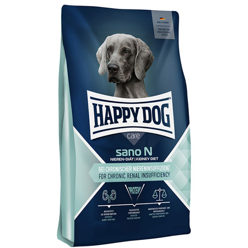 【ケース単位取寄】HAPPYDOG　ケア　サノN　食事療法食(成犬～シニア犬用)1kg×4個入りケース