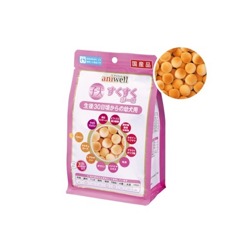 【ケース単位取寄】アニウェル　子犬すくすくボーロ　60g(20g×3袋)×24個入りケース