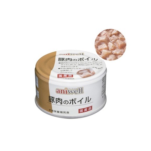 【ケース単位取寄】アニウェル　豚肉のボイル　85g×24個入りケース