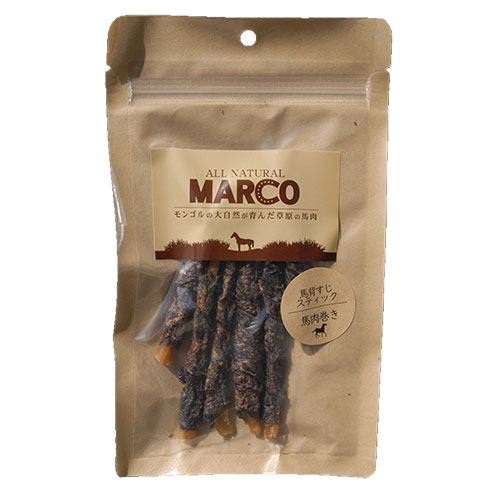 【ケース単位取寄】MARCO　馬背筋スティック馬肉巻　40g×40個入りケース