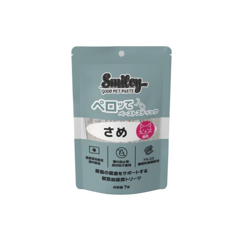 【ケース単位取寄】Smiley(スマイリー)猫用ペロッて　さめ　7本×36個入りケース