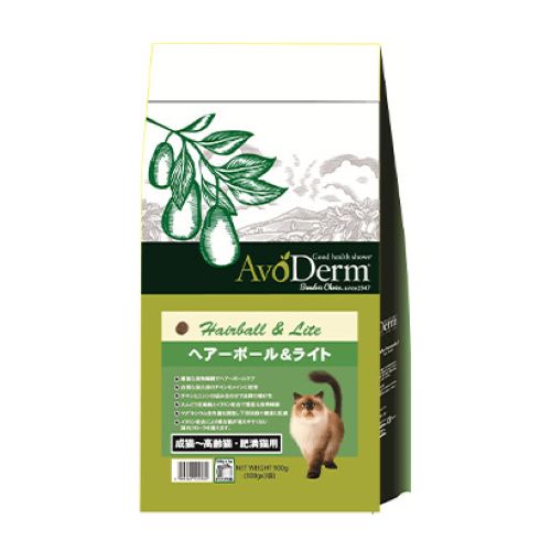 ブリーダーズチョイス　アボ・ダームキャット　ヘアーボール&ライト900g