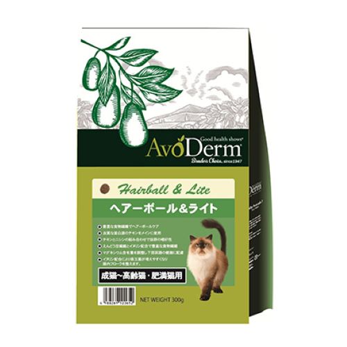 ブリーダーズチョイス　アボ・ダームキャット　ヘアーボール&ライト300g