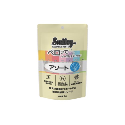 【ケース単位取寄】【メーカー欠品:入荷2025/08/中】Smiley(スマイリー)猫用ペロッて　アソート　7本×36個入りケース