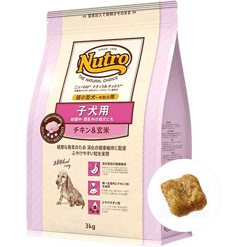 NCプレミアムチキン　子犬用　超小型～中型犬用　チキン&玄米　3kg