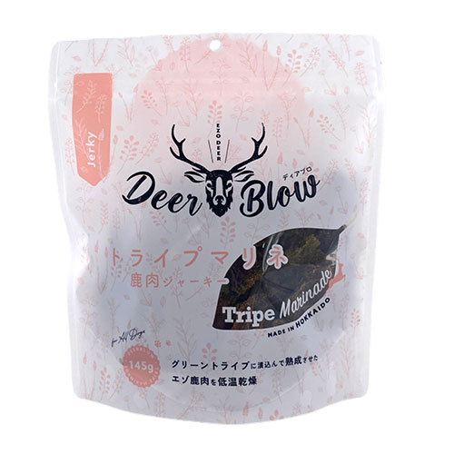 DEER　BLOW　トライプマリネ鹿肉ジャーキー　145g