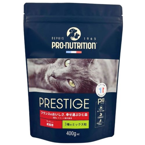 プレスティージ　猫用　アダルト　3種のミックス粒　400g