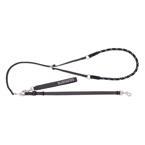 2508　ハンズフリー　リーシュ　チャコール　S-M