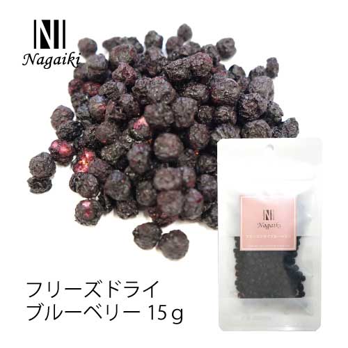 【ケース単位取寄】OCF　Nagaiki　フリーズドライブルーベリー　15g×50個入りケース