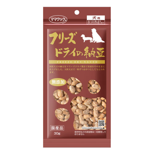 ママクック　フリーズドライの納豆犬用　30g