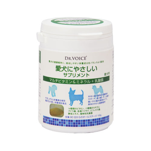 【ケース単位取寄】粉末ドクターボイス　愛犬にやさしいサプリメント　100g×16個入りケース