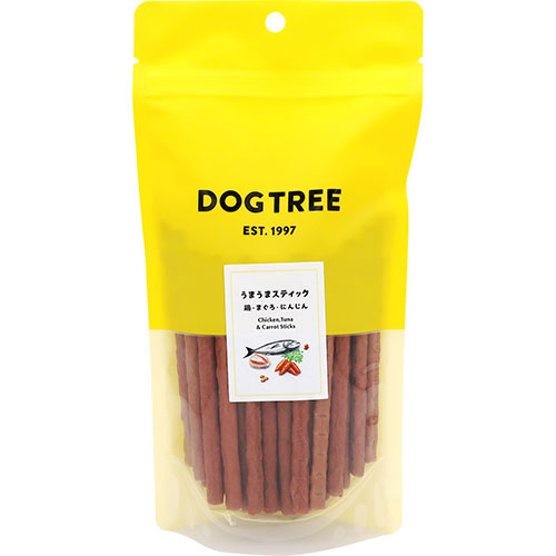 DOG・TREE　うまうまスティック鶏・まぐろ・にんじん　M袋　170g