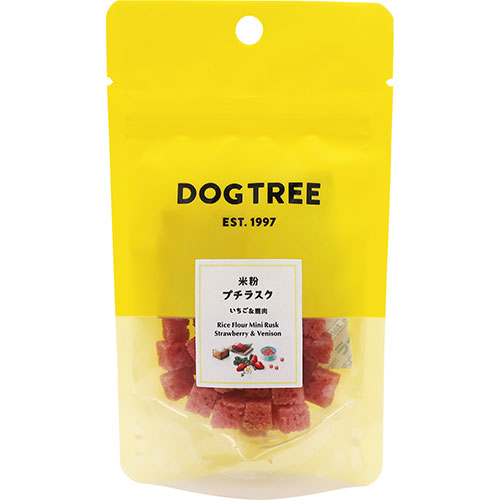 DOG・TREE　米粉プチラスク　いちご&鹿肉　S　20g