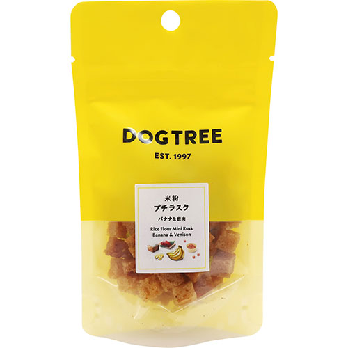 DOG・TREE　米粉プチラスク　バナナ&鹿肉　S　20g