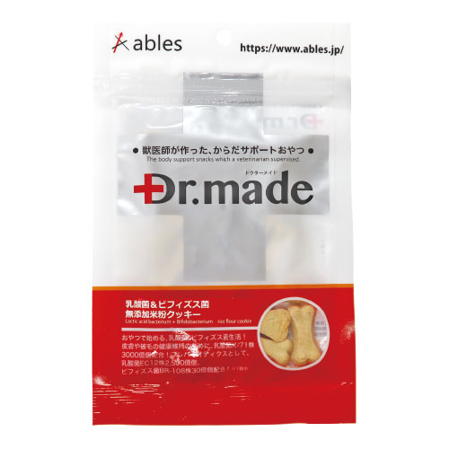 【ケース単位取寄】Dr.Made　乳酸菌+ビィフィズス菌　無添加米粉クッキー　30g×40個入りケース