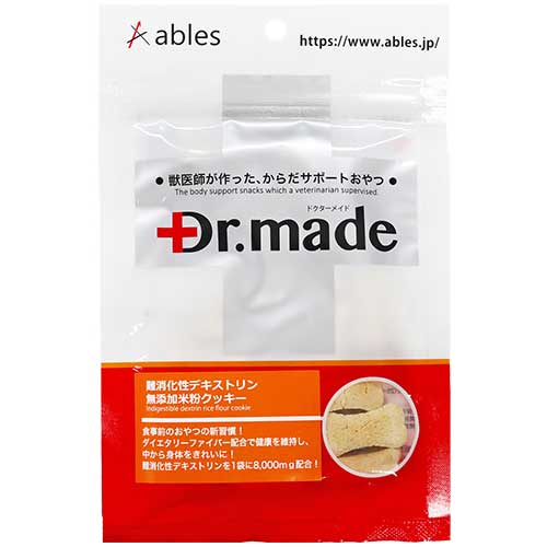 【ケース単位取寄】Dr.made　難消化性デキストリン　無添加米粉クッキー　40g×40個入りケース