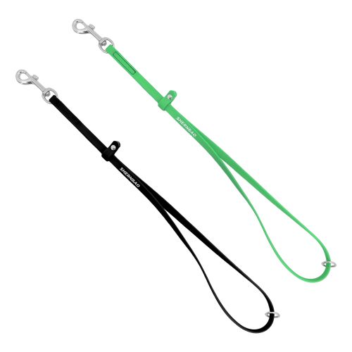 shernbao　撥水トリミングリードセット　ブラック&amp;グリーン