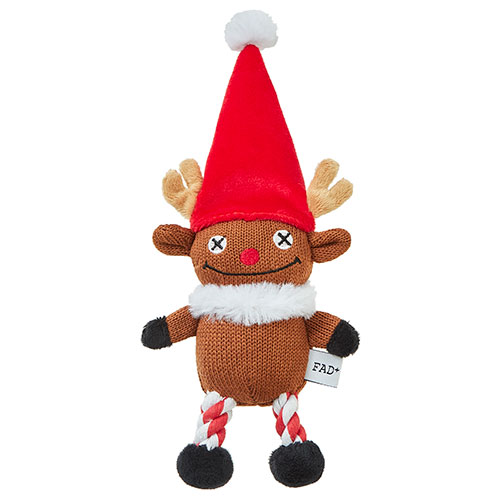 FAD+　プラッシュトイ・ウィズロープ/ホリデー/トナカイ/M