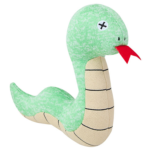 【メーカー欠品:入荷2024/11/中旬】FAD　干支プラッシュトイ/スネーク/グリーン/スリム/L