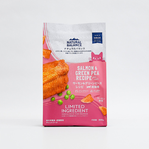 ナチュラルバランスLID・GF成猫用サーモン&amp;グリーンピース800g