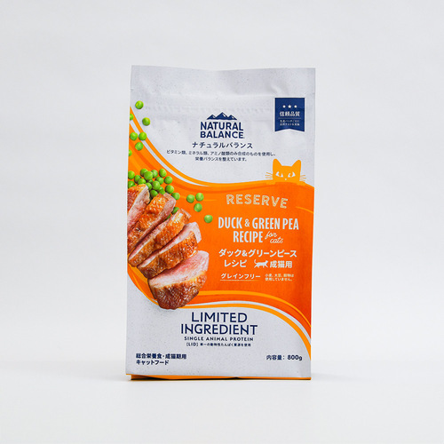 ナチュラルバランスLID・GF成猫用ダック&amp;グリーンピース800g