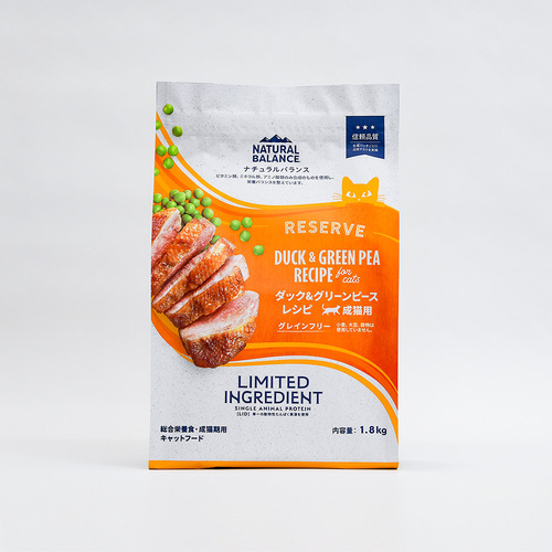 【ケース単位取寄】ナチュラルバランスLID・GF成猫用ダック&amp;グリーンピース1.8kg×6個入りケース