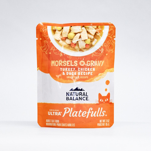 【ケース単位取寄】ナチュラルバランスプレートフル成猫用ターキー鶏肉&ダックGF85g×24個入りケース