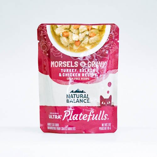 【ケース単位取寄】ナチュラルバランスプレートフル成猫用ターキーサーモン&鶏肉GF85g×24個入りケース