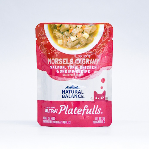 【ケース単位取寄】ナチュラルバランスプレートフル成猫用サーモンツナ鶏肉&シュリンプGF85×24個入りケース