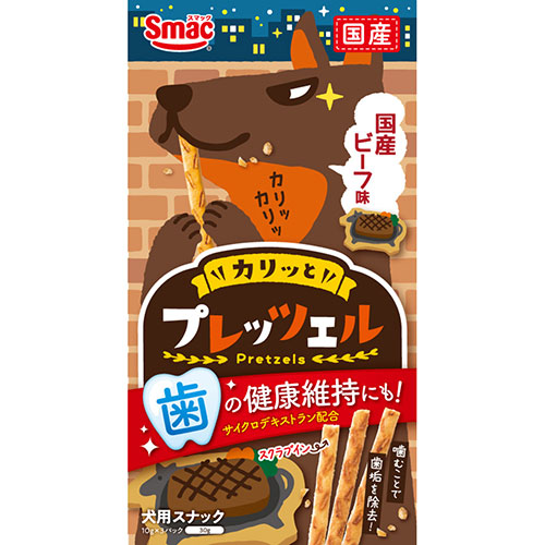 【ケース単位取寄】プレッツェル　国産ビーフ味　30g×40個入りケース