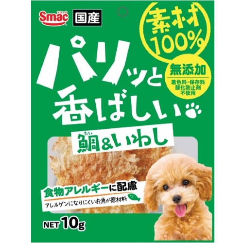 【ケース単位取寄】素材100%　犬用　鯛&amp;いわし　10g×30個入りケース