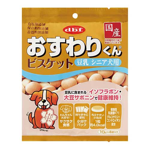 6011　おすわりくん　ビスケット豆乳シニア犬用　40g(10g×4)