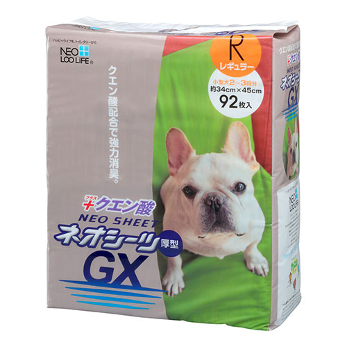 【ケース単位取寄】ネオシーツ　クエン酸GXレギュラー　92枚×4個入りケース