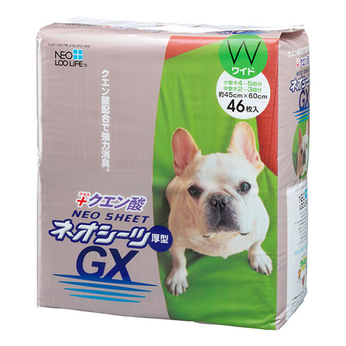 【ケース単位取寄】ネオシーツ　クエン酸GXワイド　46枚×4個入りケース