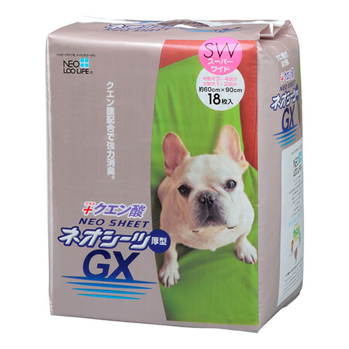 【ケース単位取寄】ネオシーツ　クエン酸GXスーパーワイド　18枚×4個入りケース