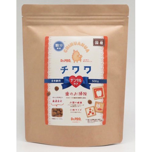 【ケース単位取寄】国産Dr.PRO.チワワフード　500g×12個入りケース