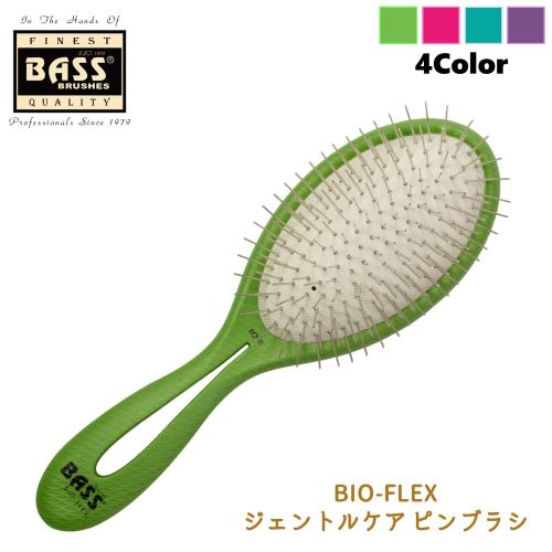 BASS　BIO-FLEX　ジェントルケアピンブラシ　グリーン