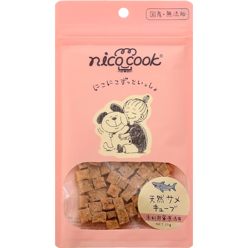 ニコクック　国産天然サメキューブ　犬猫兼用　30g
