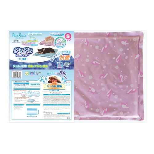 【ケース単位取寄】ひえひえジェルマット抗菌　S　ぺんぎん　ピンク　バルク×6個入りケース