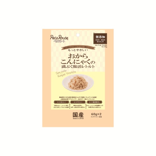 【ケース単位取寄】おからこんにゃくのレトルト　60g×2袋×18個入りケース