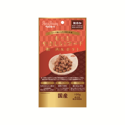 【ケース単位取寄】もっとやさしいフード鴨肉&ポテト　100g×6個入りケース