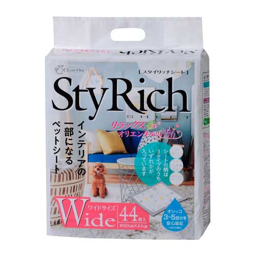 【ケース単位取寄】スタイリッチシート　リラックスオリエンタルの香り　ワイド　44枚×4個入りケース