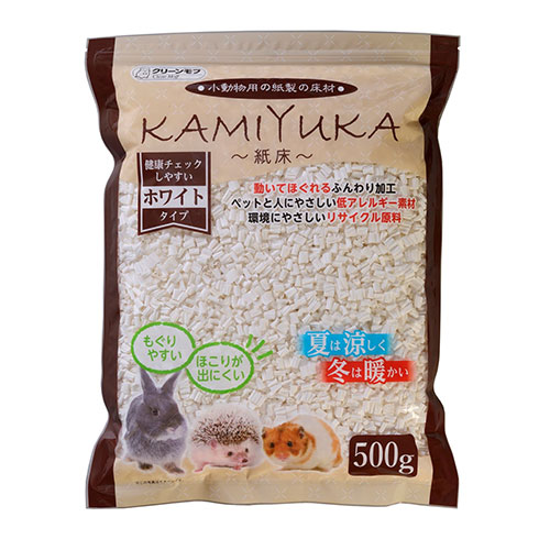 【ケース単位取寄】KAMIYUKA紙床　ホワイト　500g×18個入りケース
