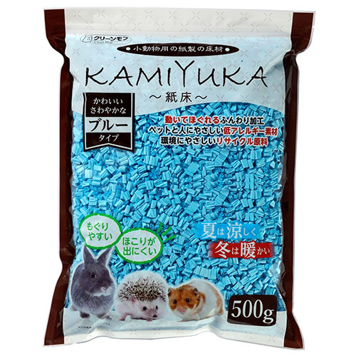 【ケース単位取寄】KAMIYUKA紙床　ブルー　500g×18個入りケース