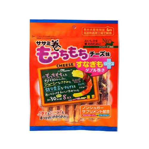 【ケース単位取寄】NEOササミ巻きもっちもち　チーズ味　すなぎもプラス×48個入りケース